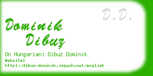 dominik dibuz business card